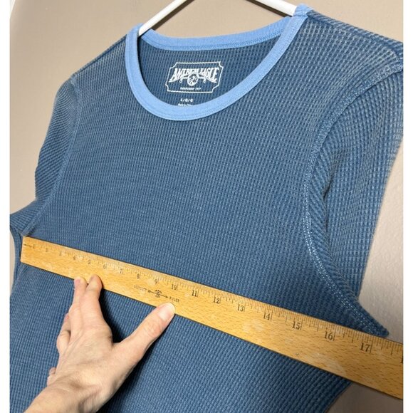 American Eagle 2 Shirts Bundle Waffle Pullover Basic Lounge Unisex Womens S&L - Picture 4 of 6